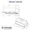 Витяжка вбудована Minola HBI 5627 GR 1000 LED