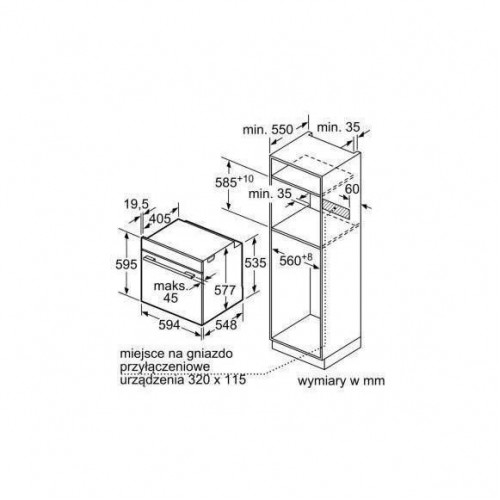 Духовка електрична Bosch HSG636BB1