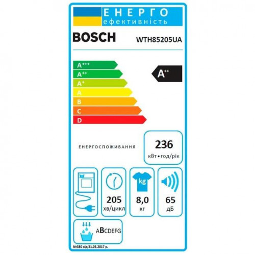 Сушильна машина Bosch WTH85205UA