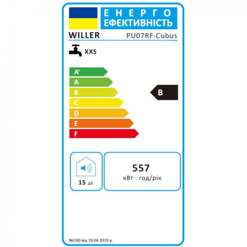 Водонагрівач (бойлер) електричний накопичувальний Willer PU10RF-CUBUS