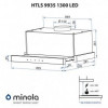 Вытяжная телескопическая Minola HTLS 9935 BL 1300 LED