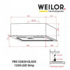 Витяжка вбудована Светодиодная лента Weilor PBS 52650 GLASS BG 1250