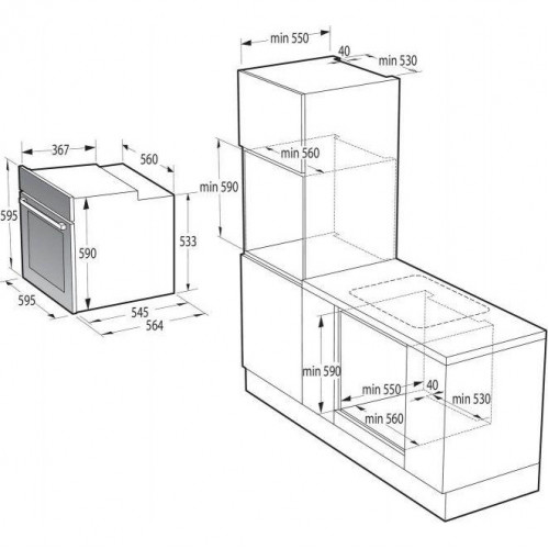 Духовка електрична Gorenje BO6737E02BG