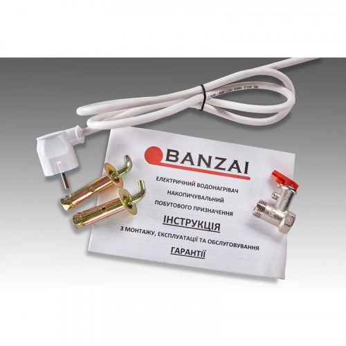 Водонагрівач (бойлер) електричний накопичувальний BANZAI 30DINOX20 E-ANODE