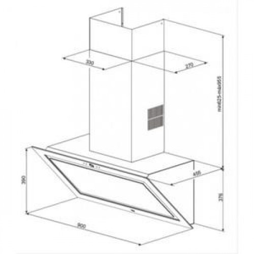 Витяжка похила Teka DLV 985 Black (40437200)