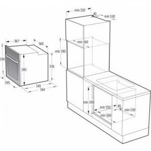 Духовка електрична Gorenje BPS6737E13WG