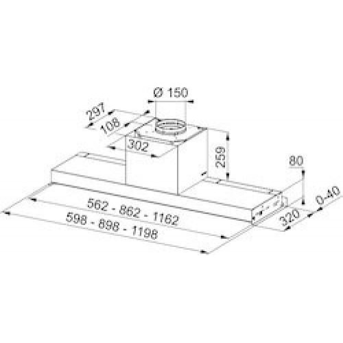 Витяжка вбудована Franke Style Pro FSTPRO 1208 X (305.0522.799)