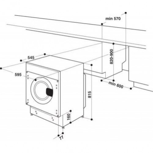 Прально-сушильна машина автоматична Whirlpool BI WDWG 961485 EU