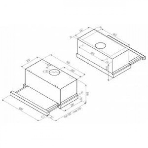 Витяжка телескопическая Perfelli TL 6612 IV LED