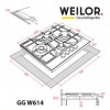 Поверхня газова на склі WEILOR GG W 614 WH