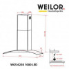 Витяжка Т-подібна Weilor WGS 6230 SS 1000 LED