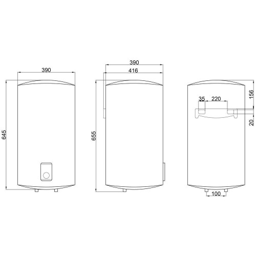 Водонагрівач (бойлер) електричний накопичувальний Thermo Alliance D50V20J2(D)K