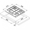 Варильная поверхность газовая Franke FHSM 604 4G GF E (106.0554.389)