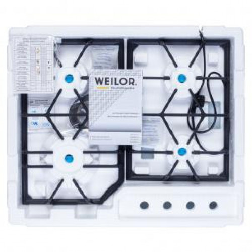 Варильная поверхность газовая Weilor GG W 604 WH