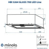 Витяжка вбудована Minola HBI 5264 WH GLASS 700 LED Line