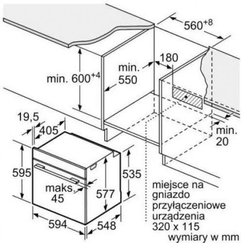 Духовка електрична Bosch HBG7322B1