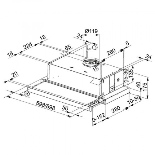 Витяжка телескопічна Franke Flexa FTC 612 XS LED1 (315.0532.375)