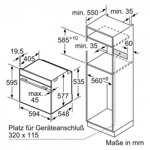 Духовка електрична Bosch HBG7341B1