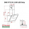 Витяжка похила Perfelli DNS 9753 B 1100 WH/BL LED Strip