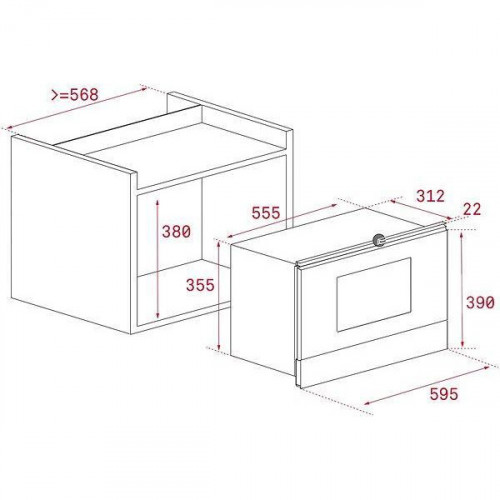 Мікрохвильовка з грилем Teka ML 8220 BIS Black (112030001)