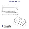 Витяжка вбудована Minola HBI 5327 GR 800 LED