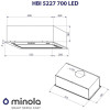 Витяжка вбудована Minola HBI 5227 WH 700 LED