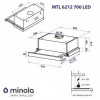 Витяжка телескопічна Minola MTL 6212 WH 700 LED