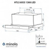 Витяжка телескопічна Minola HTLS 6935 WH 1300 LED