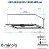 Витяжка вбудована Minola HBI 5664 BL GLASS 1000 LED Line