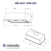 Витяжка вбудована Minola HBI 5627 BL 1000 LED