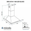 Витяжка купольна Minola DKS 6754 I/BL 1100 LED GLASS