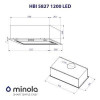 Витяжка вбудована Minola HBI 58270 BL 1200 LED