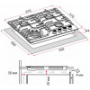 Варильная поверхность газовая Perfelli HGG 61664 IV