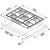 Варильная поверхность газовая Franke FHTL 755 4G TC BT C (106.0525.290)