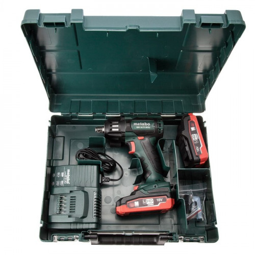 Акумуляторний ударний гайковерт Metabo SSW 18 LTX 400 BL (18 В, 2х4 А*год) (602205500)