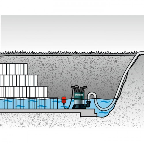 Занурювальний насос для чистої води Metabo TP 7500 SI (0.3 кВт, 7500 л/год) (0250750013)