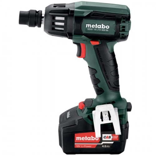 Акумуляторний ударний гайковерт Metabo SSW 18 LTX 400 BL (18 В, 2х4 А*год) (602205500)