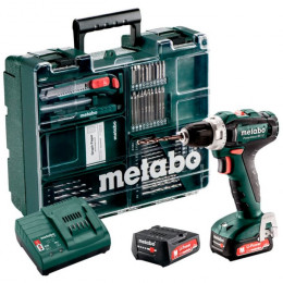 Акумуляторний дриль-шуруповерт Metabo PowerMaxx BS 12 SET (2х12 В, 2 А*год, 40 Н*м) (601036870)