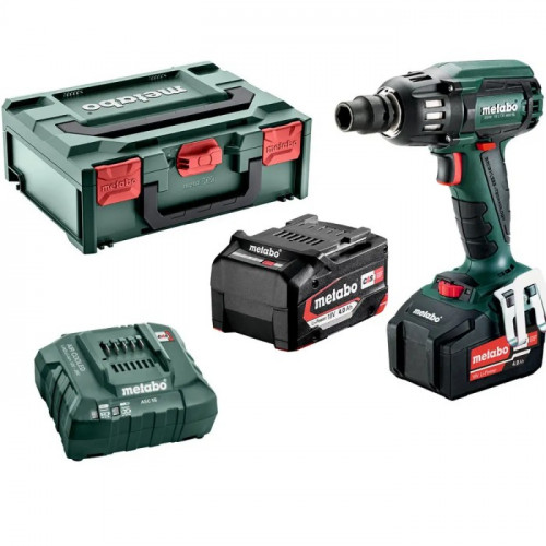 Акумуляторний ударний гайковерт Metabo SSW 18 LTX 400 BL (18 В, 2х4 А*год) (602205500)