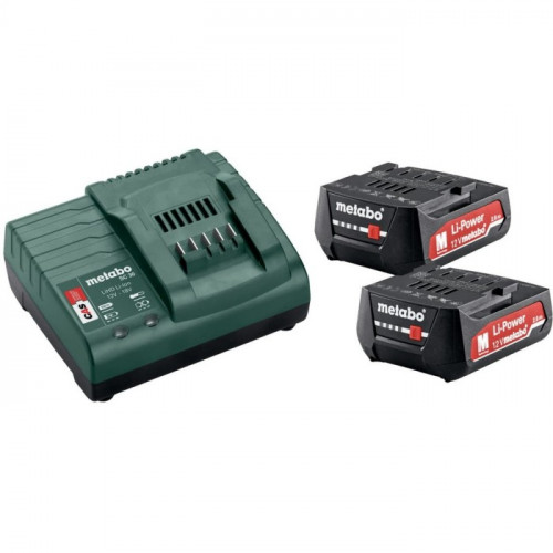 Комплект акумуляторів Metabo (Li-Power 12 В, 2 А*год, 2 шт.) + зарядний пристрій SC 30 (685300000)