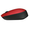 Миша 3 кноп. Logitech M171 бездротова (USB), червоний/чорний