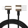 Кабель Baseus Magnet T-Type USB 2.0/micro USB-Lightning (Apple 8pin) 2.1A 1.2 м (CALTX-A1V), чорний/золотий