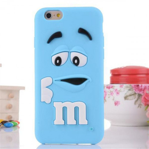 Чохол силіконовий M&M’s для Apple iPhone 6/6s, блакитний