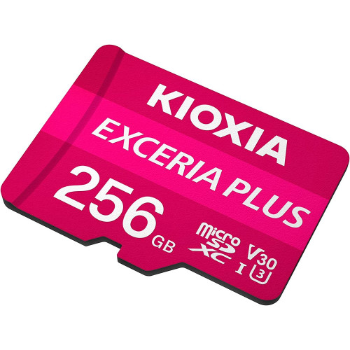 Secure Digital (microSDHC) пам'ять 256GB Kioxia Exceria Plus (LMPL1M256GG2) (Class10 UHS I)