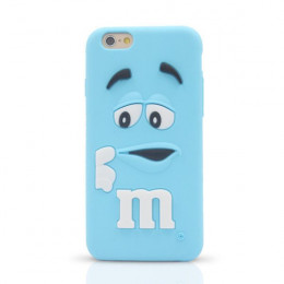 Чохол силіконовий M&M’s для Apple iPhone 6/6s, блакитний