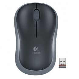 Миша 3 кноп. Logitech M185 (910-002238) бездротова (USB), сірий