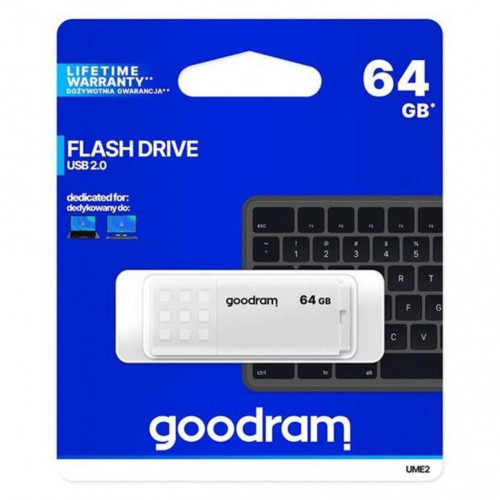 Флешка 64GB GOODRAM UME2 White (UME2-0640W0R11) (USB 2.0)