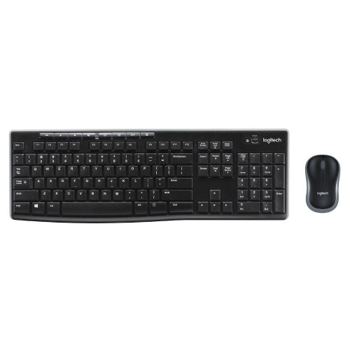 Комплект клавіатура+миша Logitech MK270 (920-004509) бездротовий (USB), чорний, гравірування