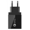 Блок живлення універсальний 3-Ports USB (5V/3.1А, дисплей), чорний