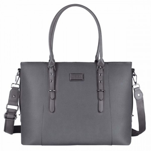 Сумка Mosiso X001VTW2SD, PU Leather, сірий, 15.6”